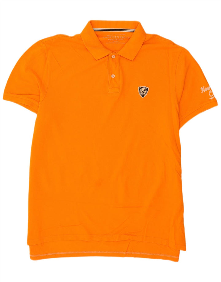 American Eagle Herren Poloshirt 2XL Orange Baumwolle