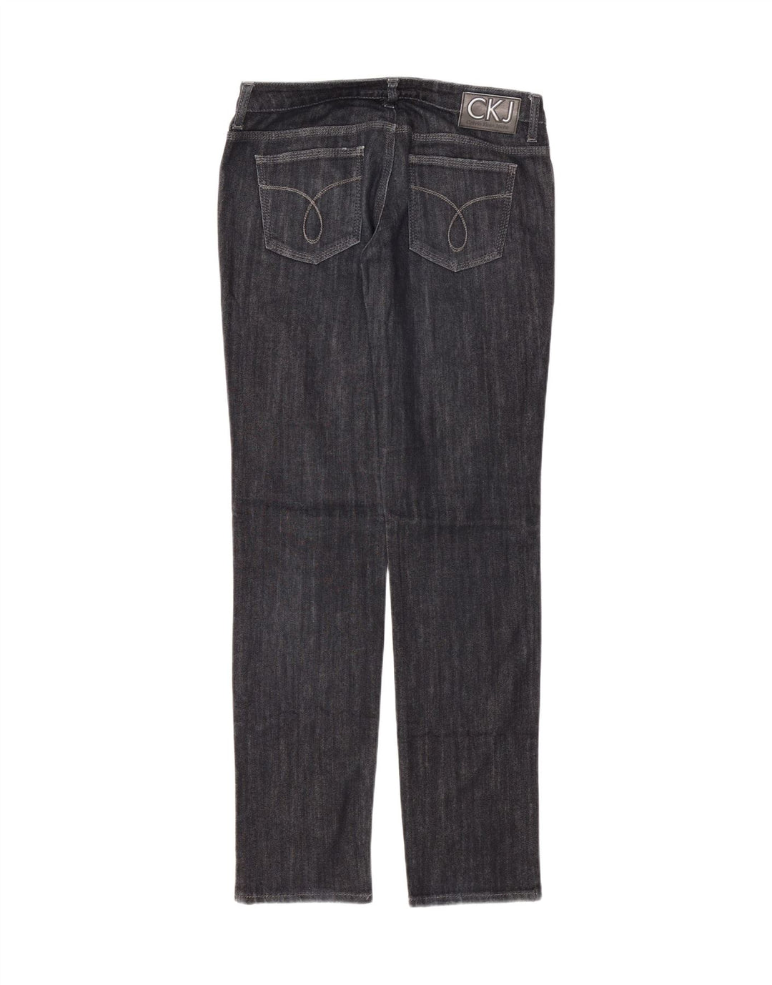 CALVIN KLEIN Womens Straight Jeans W31 L33 Navy Blue Cotton Vintage Calvin Klein and Second-Hand Calvin Klein from Messina Hembry 