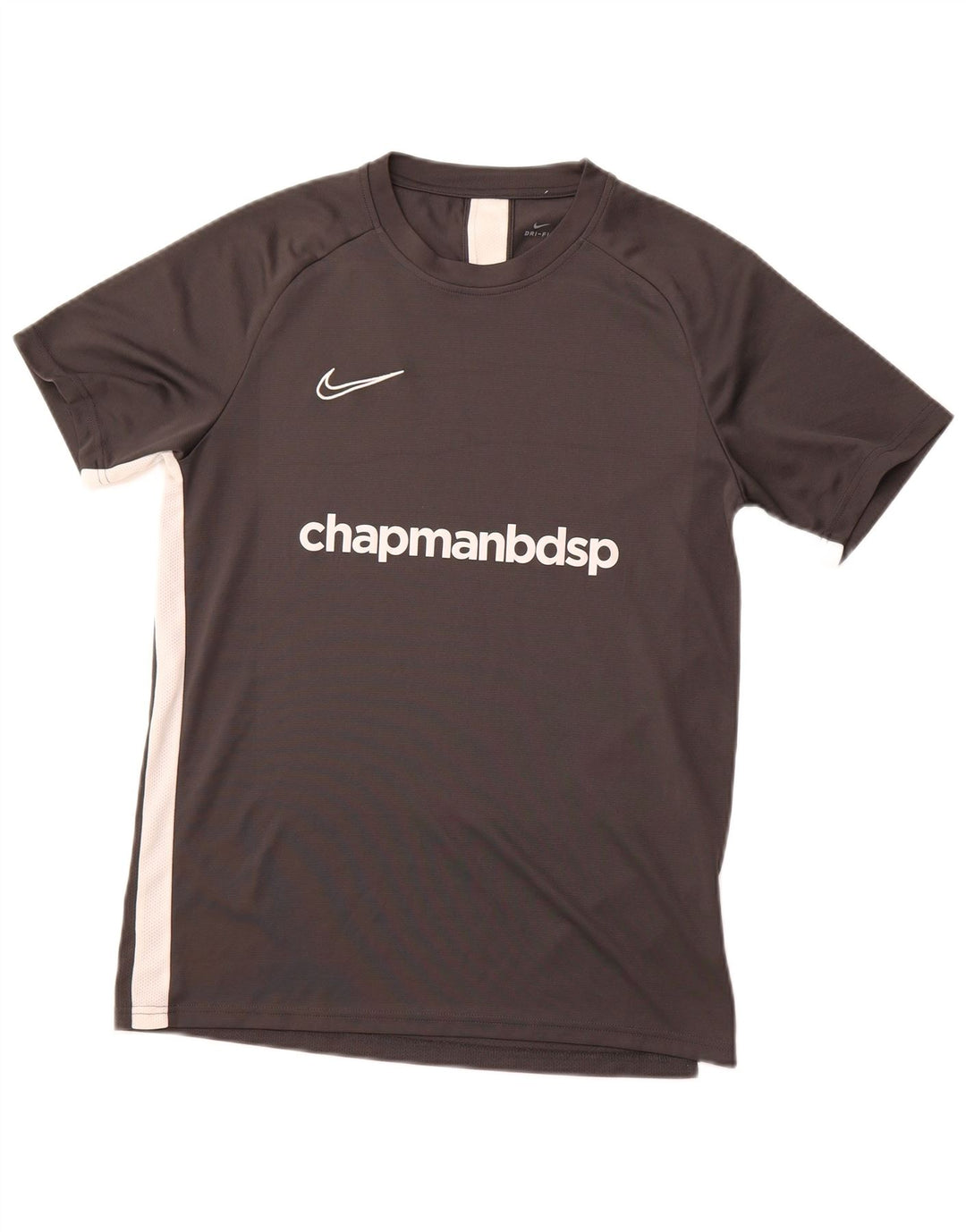 NIKE Herren-T-Shirt mit Grafik, groß, graues Farbblock-Polyester