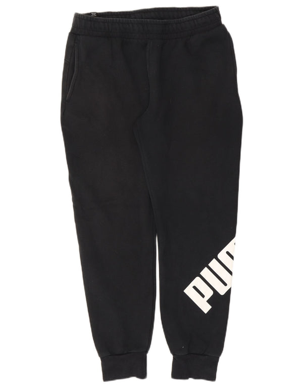 Puma Womens Graphic Trainingshose Jogger UK 14 Mittelschwarze Baumwolle