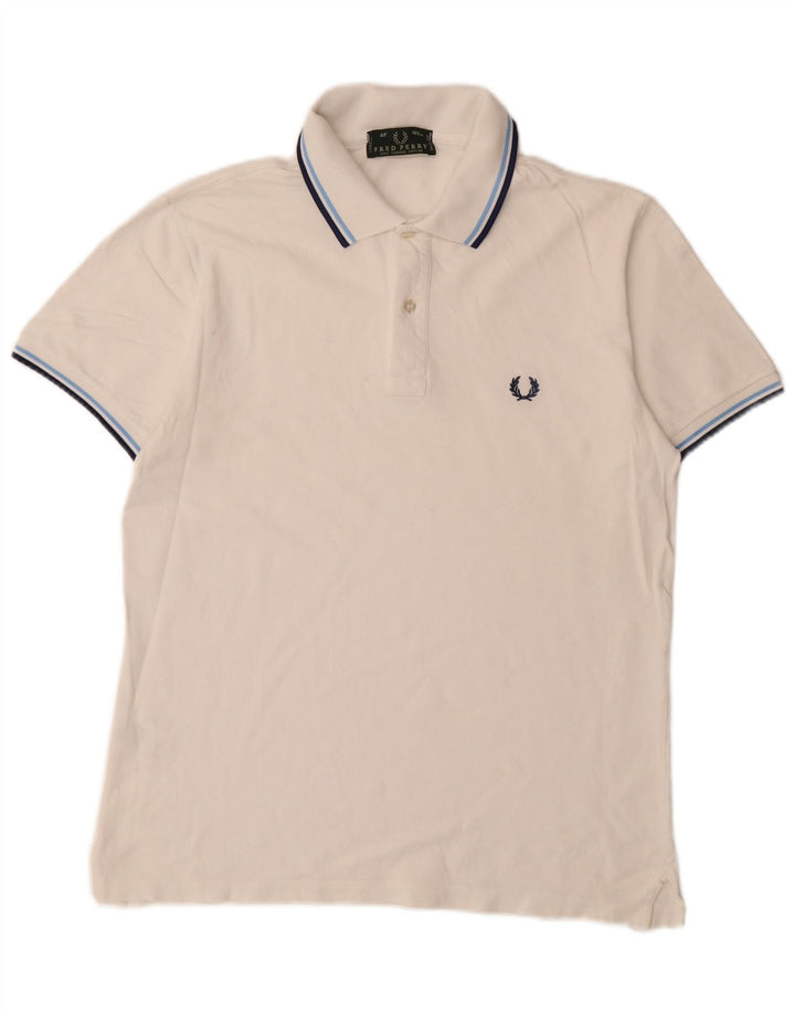 FRED PERRY Herren-Poloshirt aus mittelweißer Baumwolle