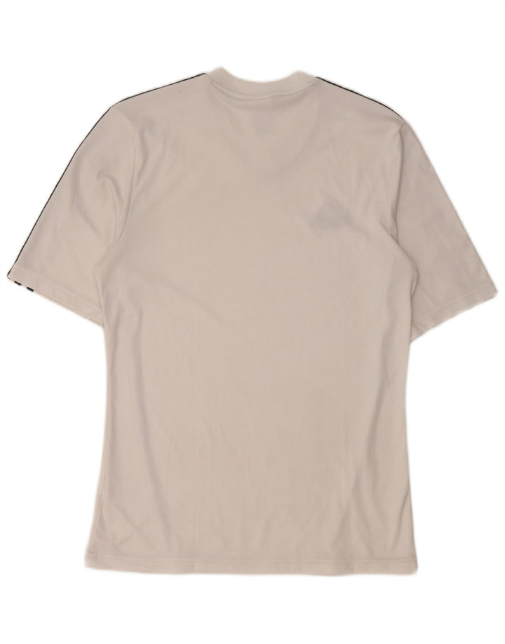 Adidas Herren Climalite T-Shirt Top Small Weiß Polyester