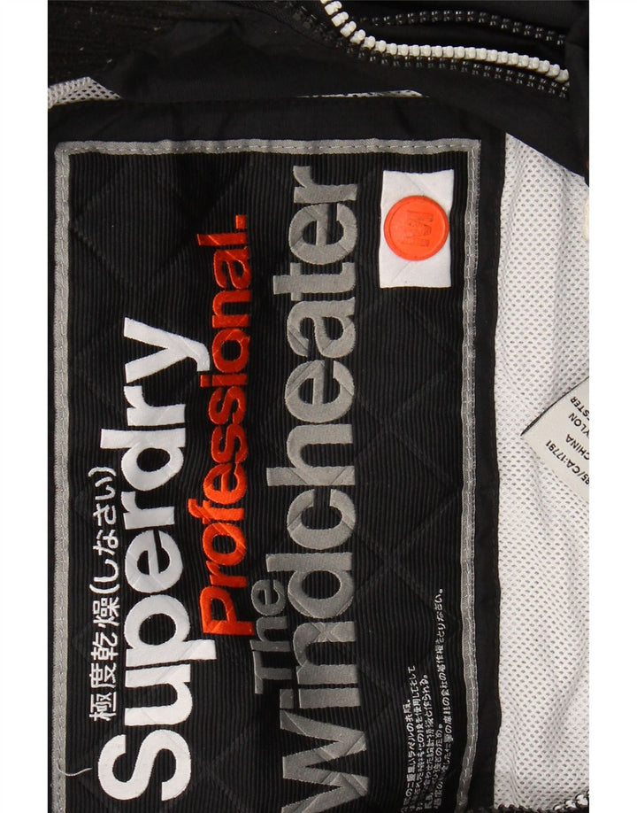 SUPERDRY Damen The Windcheater Windjacke UK 14 Medium Schwarz