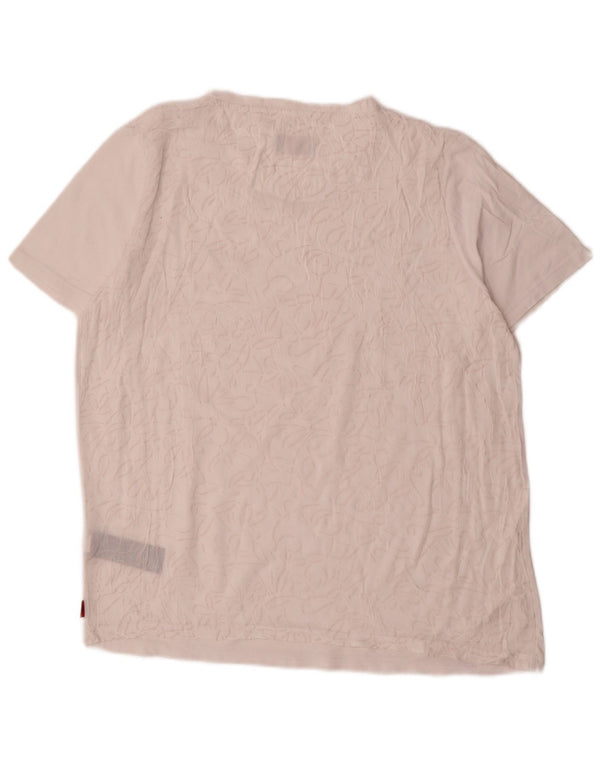 Kappa Damen T-Shirt Top UK 18 XL Weiße Baumwolle
