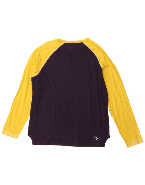 PUMA Herren Top Langarm XL Marineblau Colourblock Sport