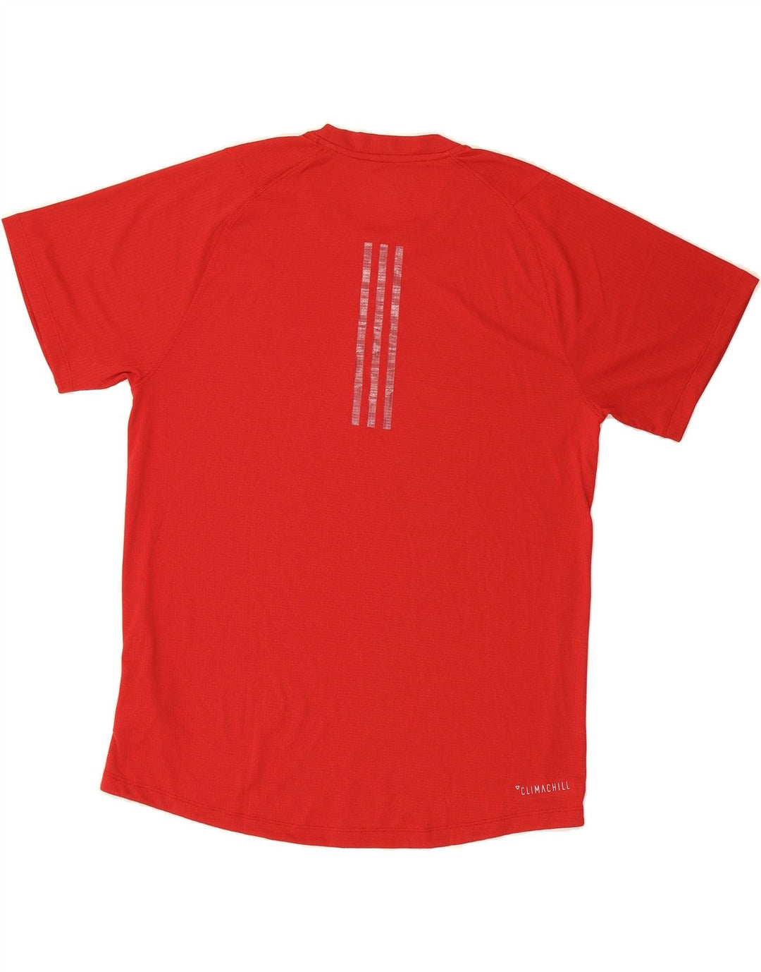 ADIDAS Mens Climachill Graphic T-Shirt Top Large Red Polyester Vintage Adidas and Second-Hand Adidas from Messina Hembry 