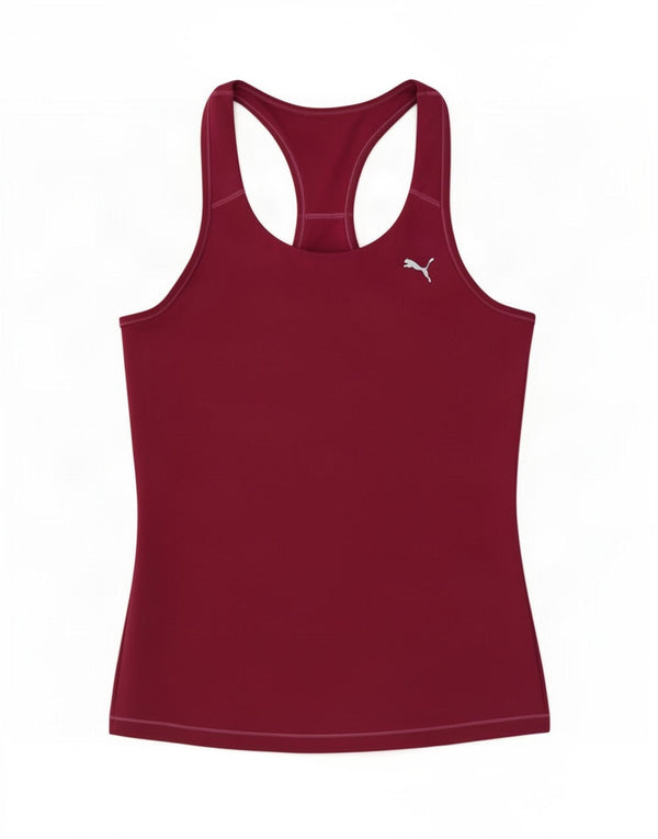 Puma Damen Weste Top UK 12 Medium Burgund Polyester