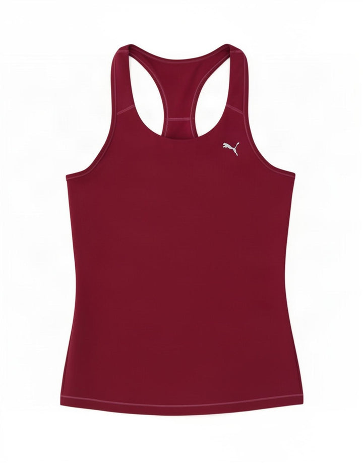 Puma Damen Weste Top UK 12 Medium Burgund Polyester