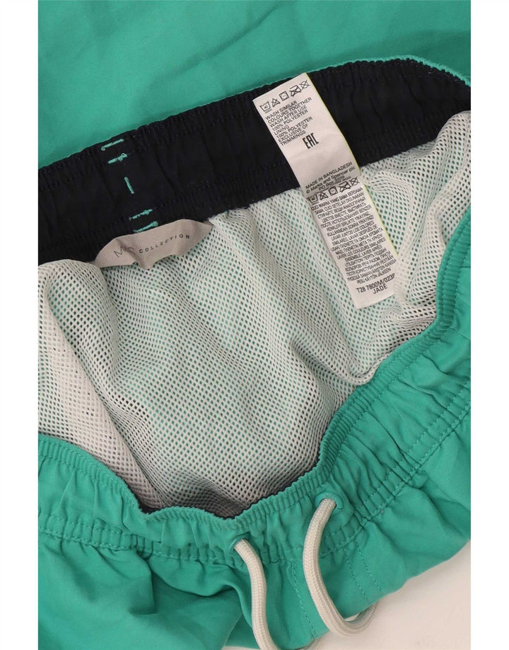 Marks & Spencer Herren-Badeshorts aus mittelgrünem Polyester