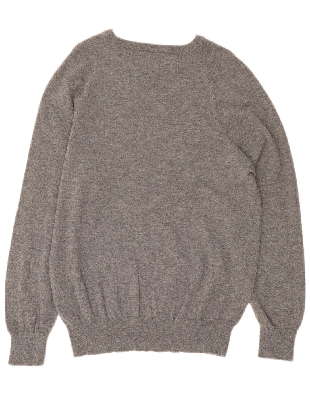 Kappa Herren-Pullover mit U-Boot-Ausschnitt, mittelgraue Argyle-/Diamantwolle