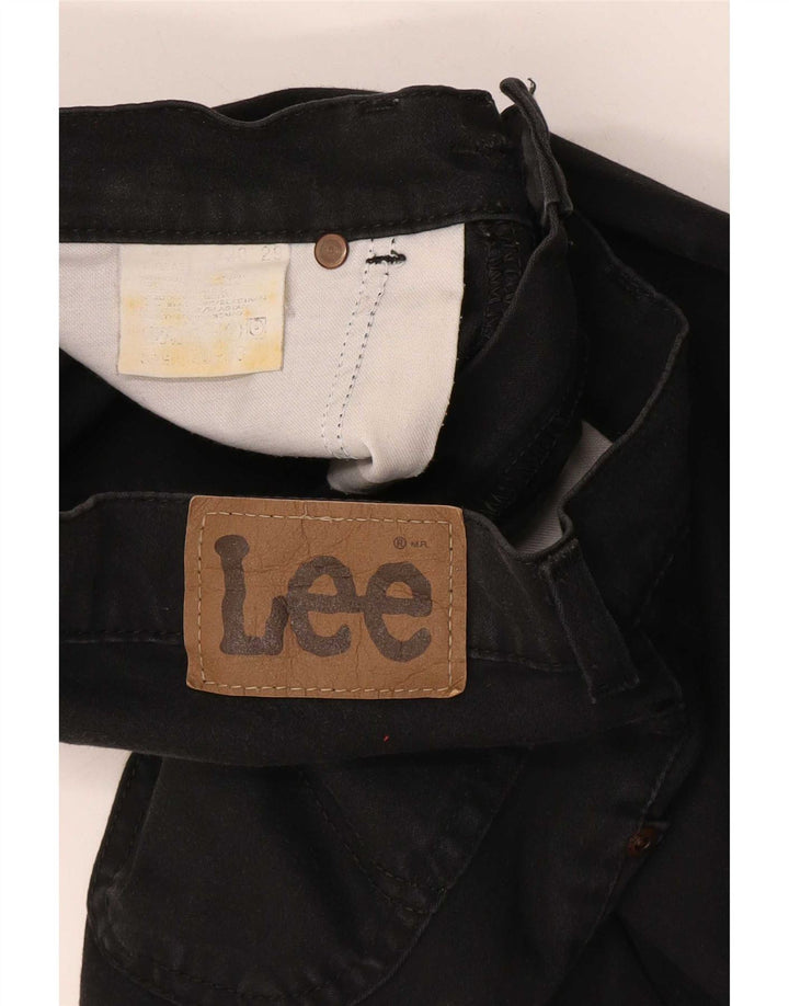 Lee Herren Straight Jeans W20 L29 Schwarz