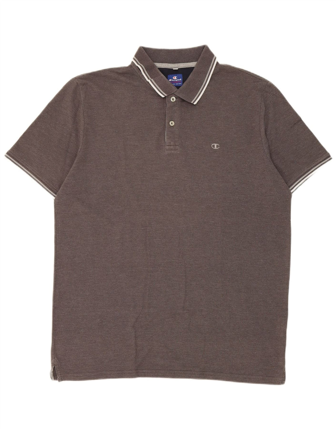 Champion Herren Poloshirt XL Grau Baumwolle