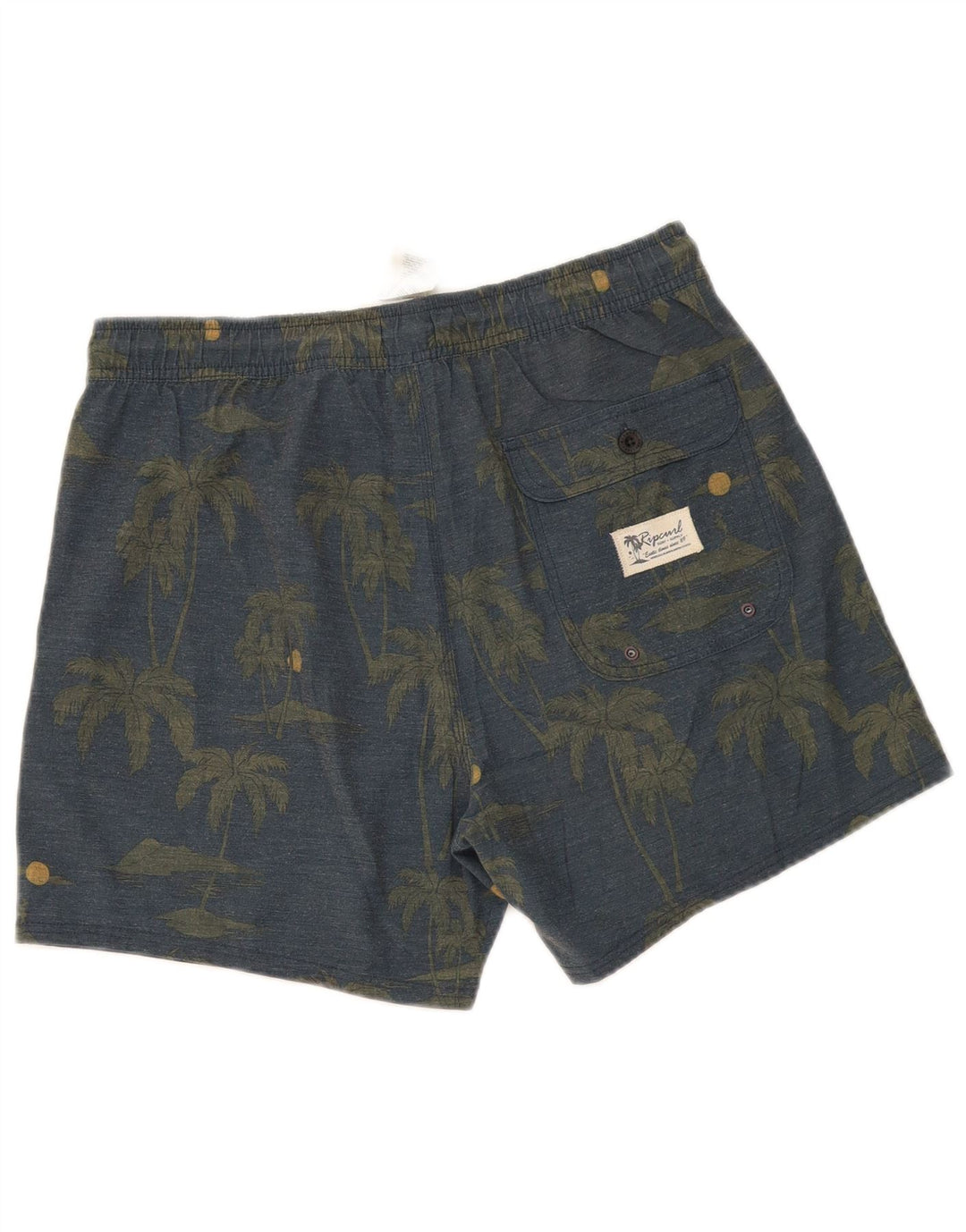 Rip Curl Herren-Sportshorts aus mittelgrauer Baumwolle mit Blumenmuster