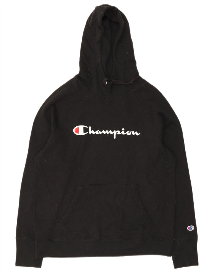 Champion Herren-Kapuzenpullover mit Grafik, mittelschwarz, Polyester