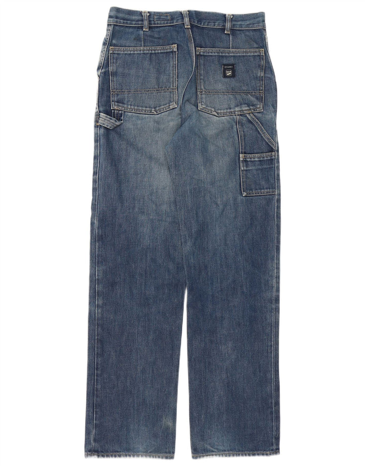Gas Herren Straight Jeans W29 L33 Blaue Baumwolle