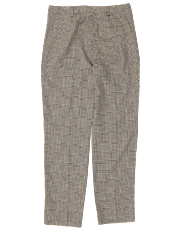 Marks & Spencer Damen Freizeithose UK 10 Small W30 L30 Grauer Hahnentritt