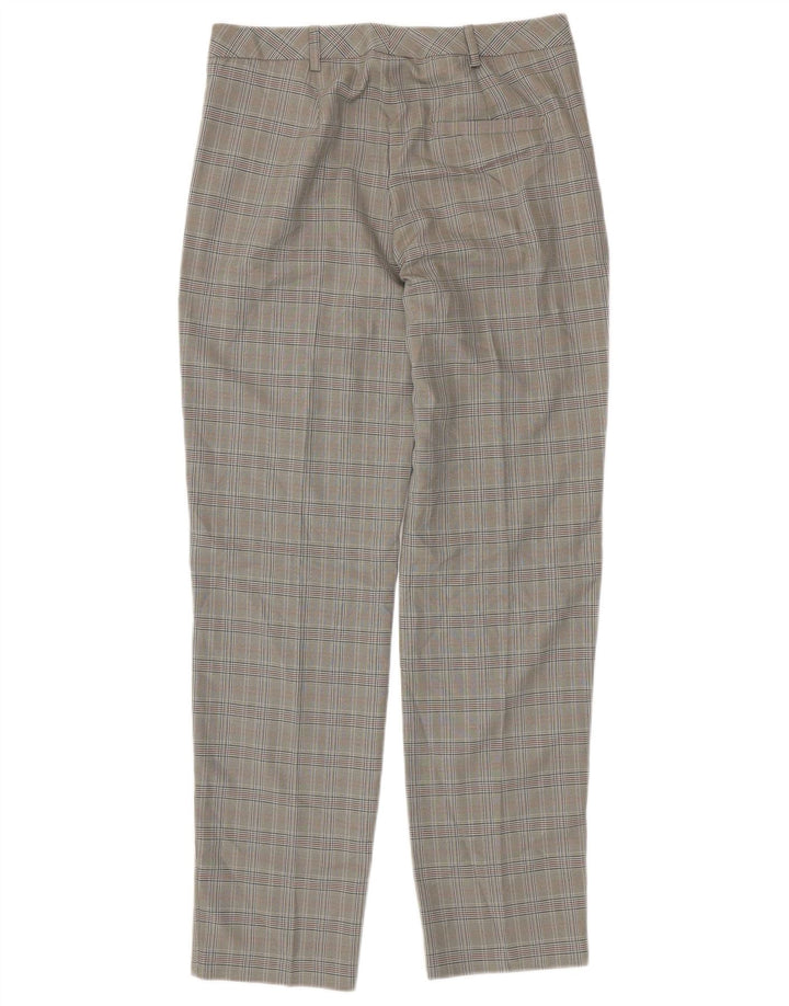 Marks & Spencer Damen Freizeithose UK 10 Small W30 L30 Grauer Hahnentritt