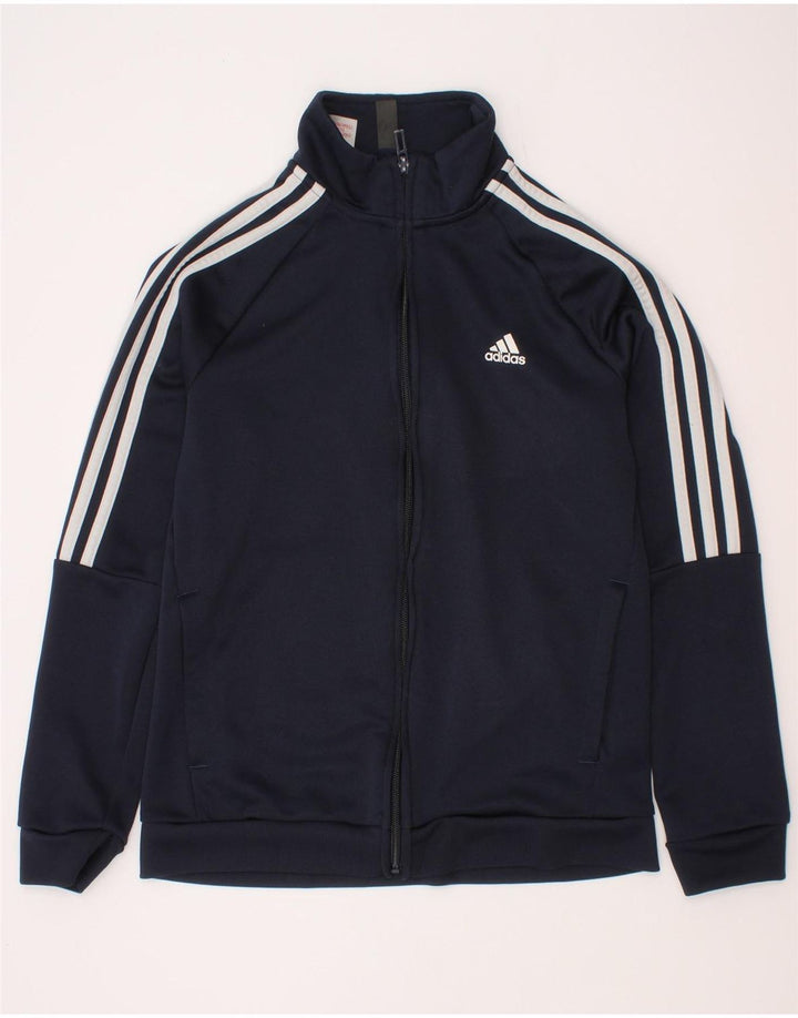 Adidas Jungen Aeroready Trainingsanzug Top Jacke 11-12 Jahre Marineblau Polyester