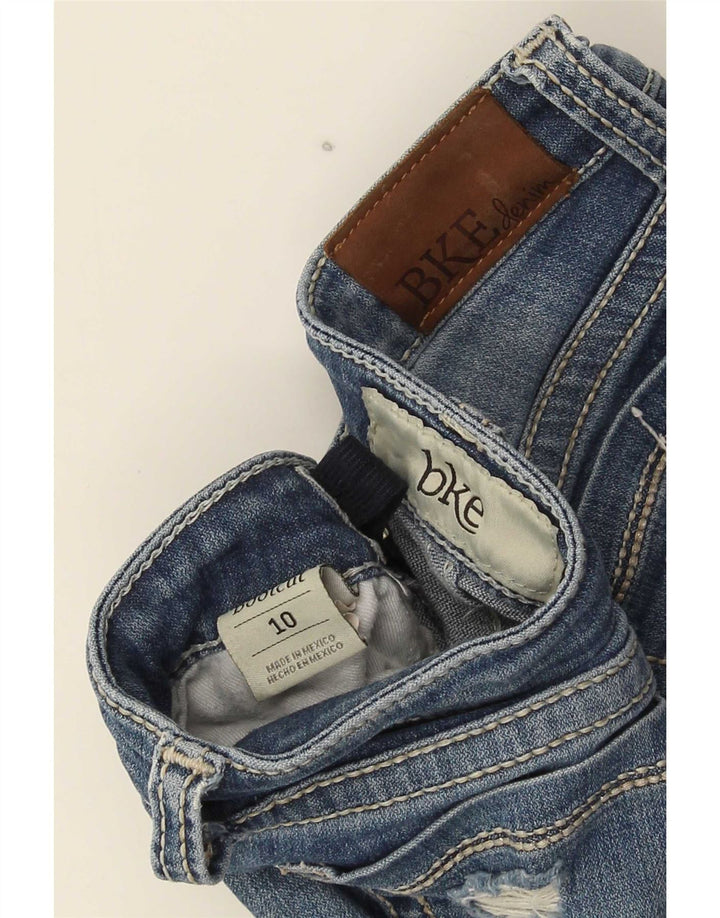 BKE Distressed-Schlagjeans für Mädchen, 9–10 Jahre, W24, L25, Blau