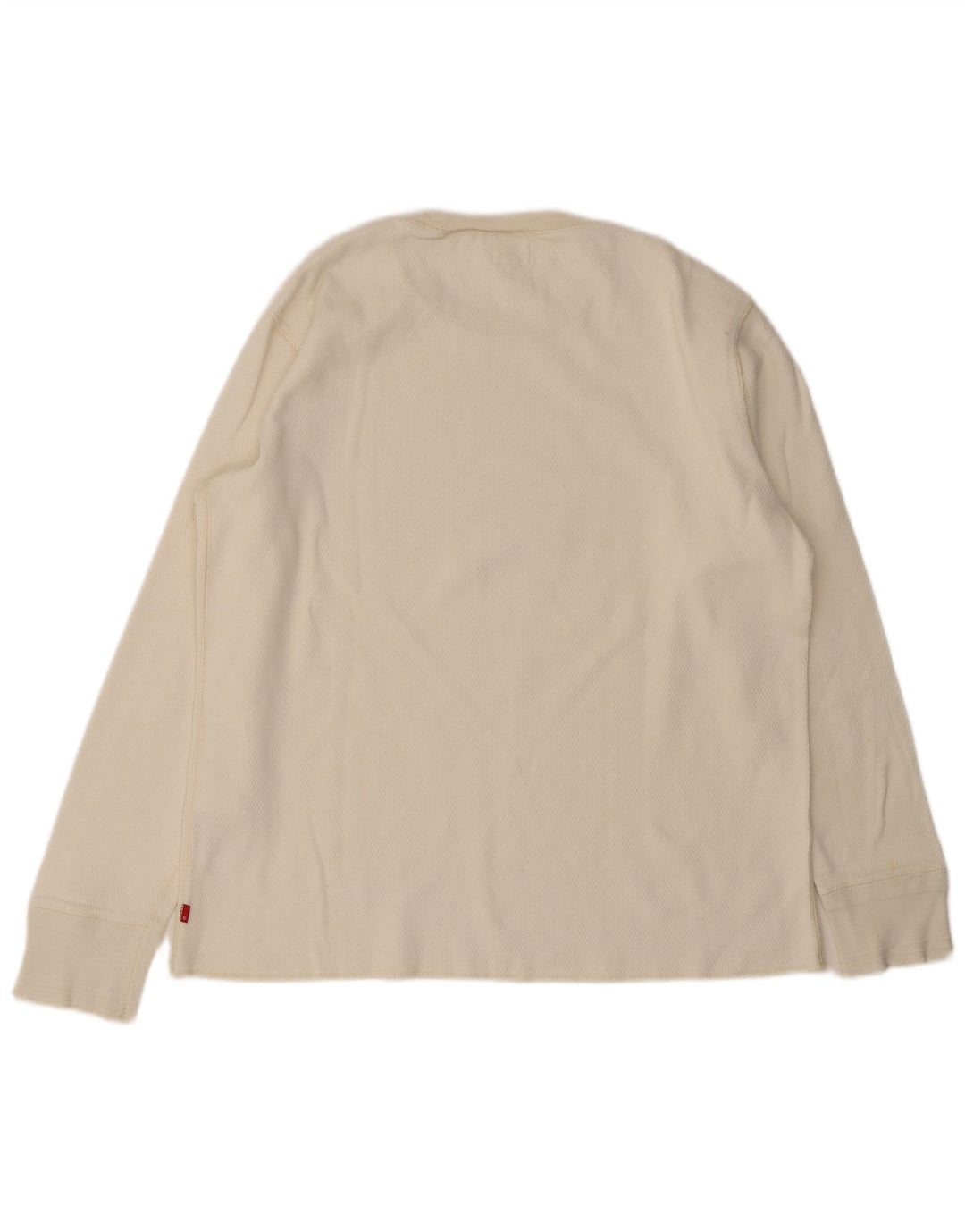 Levi's Herren-Oberteil, langärmelig, groß, aus weißer Baumwolle