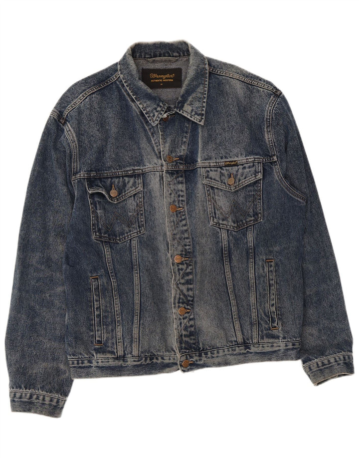 Wrangler Herren Jeansjacke UK 42 XL Blaue Baumwolle