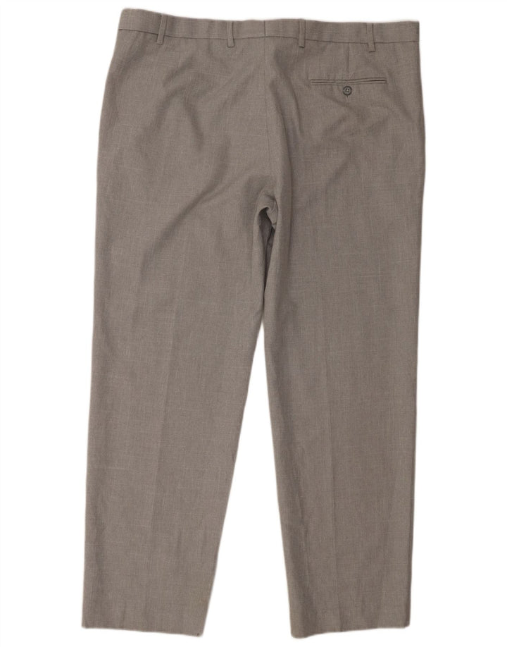 Marks & Spencer Herren-Anzughose, normal, W42, L31, grau, Polyester