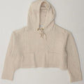 ZARA Womens Crop Oversized Jumper Sweater UK 14 Medium Beige Vintage Zara and Second-Hand Zara from Messina Hembry 