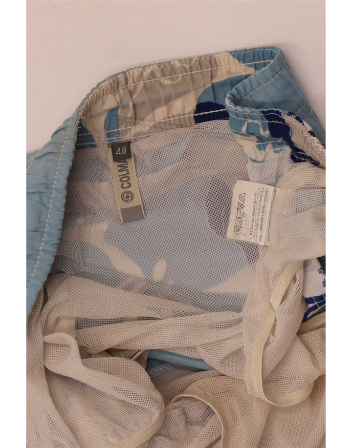 Colmar Herren Badeshorts IT 48 Mittelblaues Blumenmuster aus Polyester