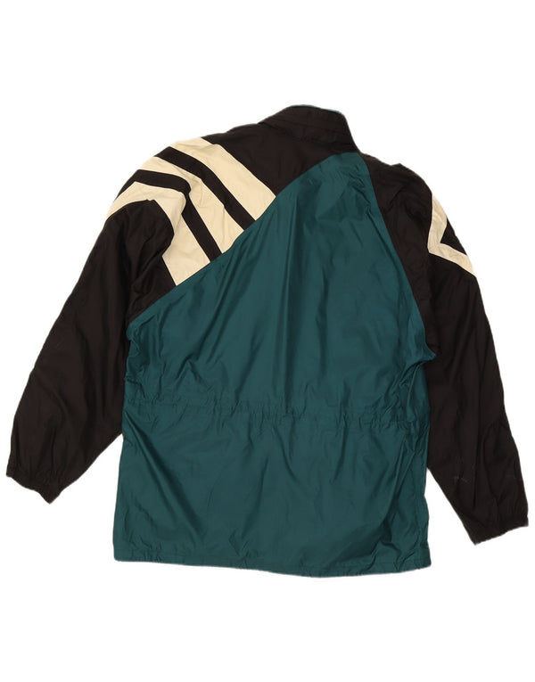 Adidas Herren Loose Fit Trainingsanzug Top Jacke UK 36/38 Small Grün Farbblock