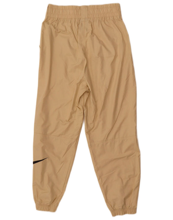Nike Womens Graphic Joggers Waterproof Trousers UK 10 Small  Beige Nylon