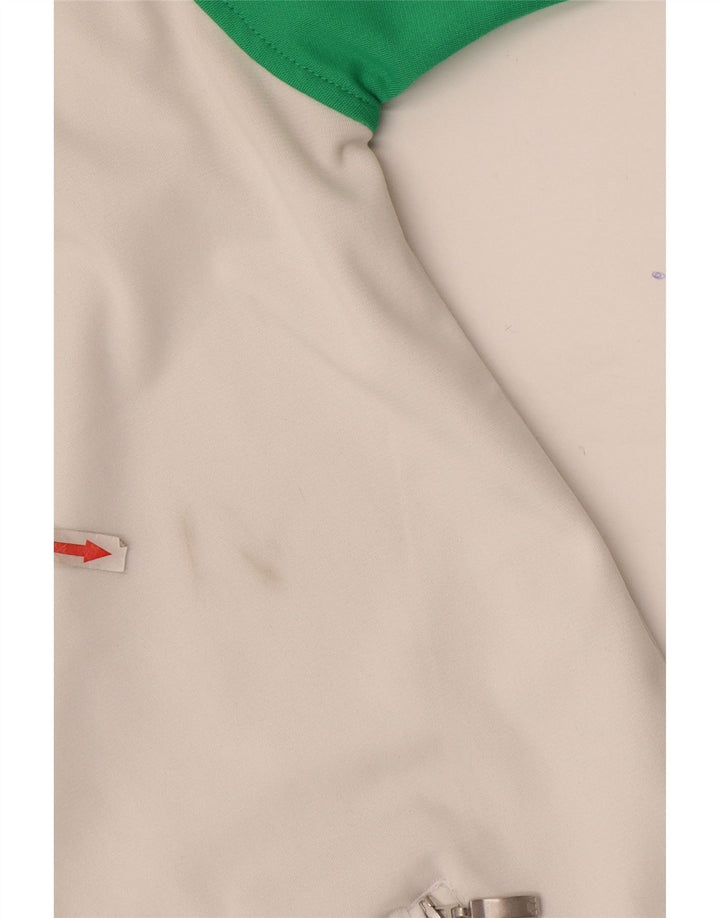 Ellesse Damen-Trainingsanzug-Top-Jacke, UK 20 2XL, weißes Colourblock-Polyester