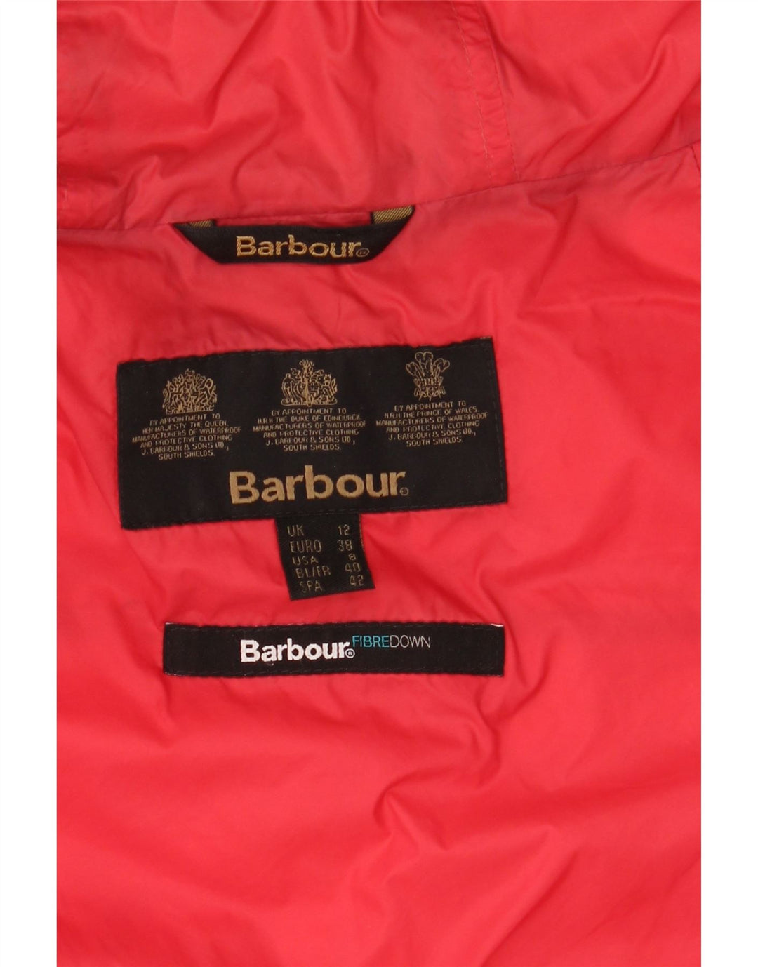 BARBOUR Wattierte Damenjacke mit Kapuze UK 12 Medium Marineblau