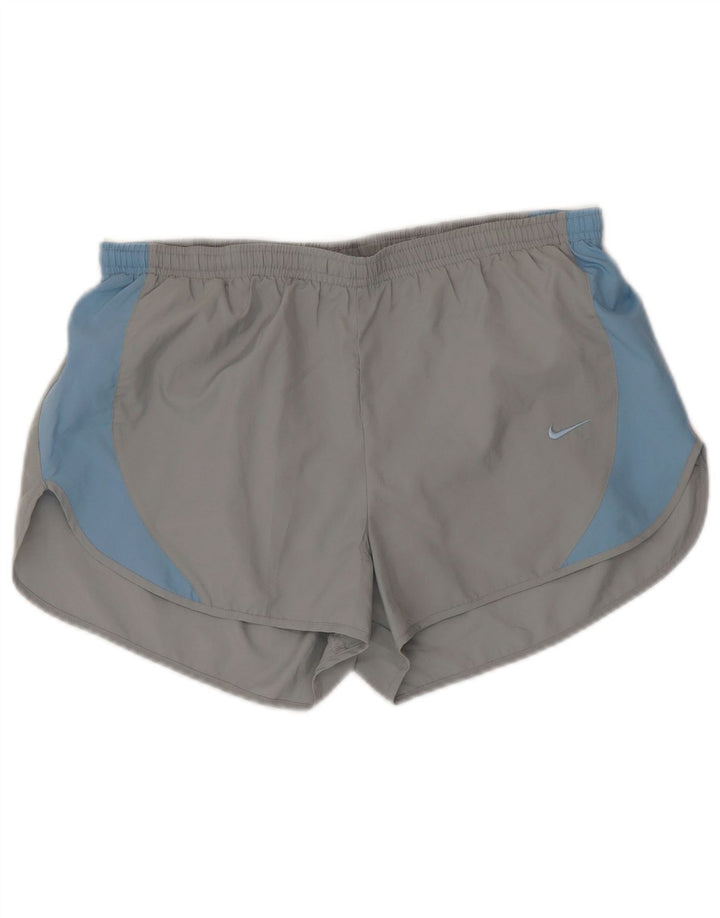 Nike Herren Dri Fit Sportshorts Mittelgraues Colourblock-Polyester