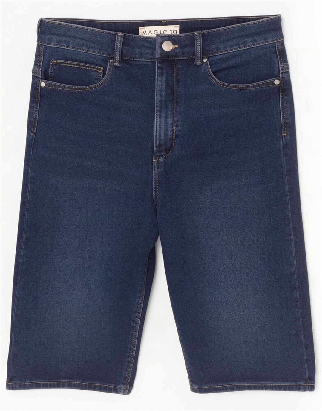 Marks & Spencer Damen Magic Denim Shorts UK 12 Medium W28 Marineblau