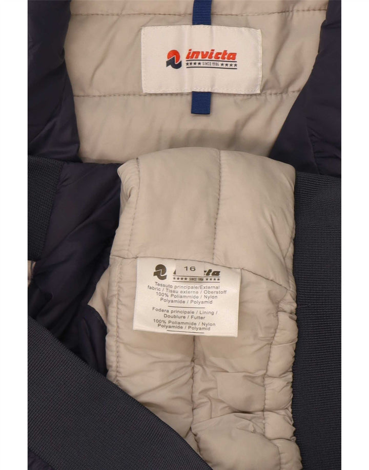 Invicta Damen Wattierte Jacke UK 16 Large Marineblau Polyamid