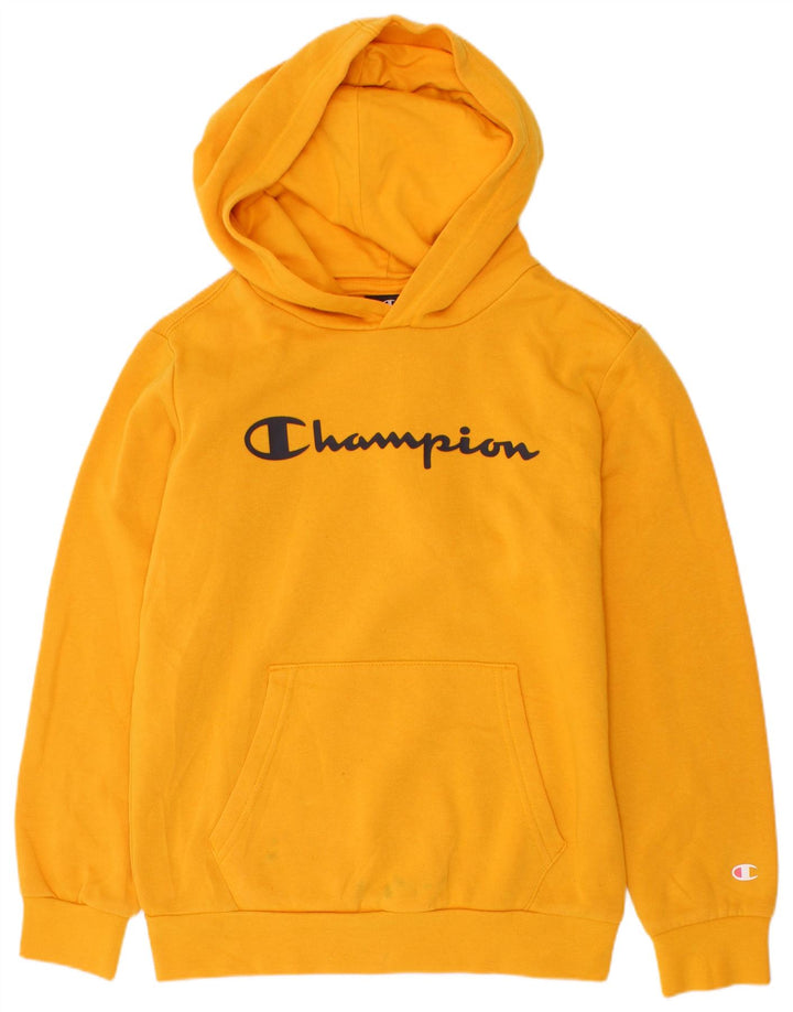 Champion Kapuzenpullover mit Grafik für Jungen, 9–10 Jahre, Mittelgelb