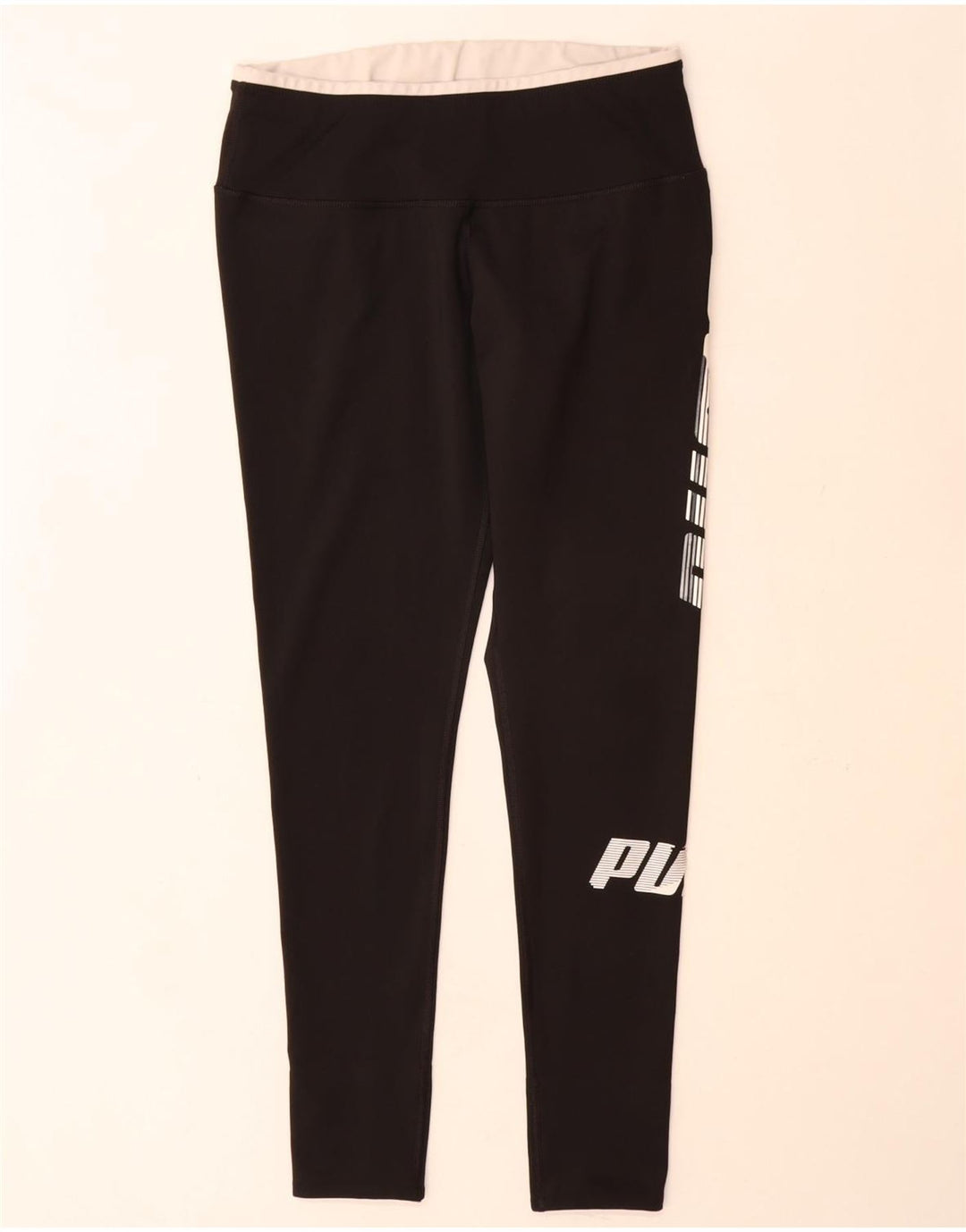 Puma Damen Graphic Leggings UK 18 XL Schwarz Polyester