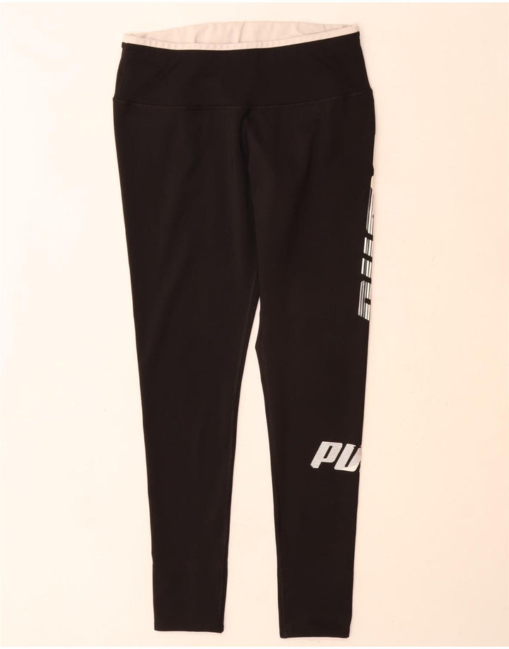 Puma Damen Graphic Leggings UK 18 XL Schwarz Polyester