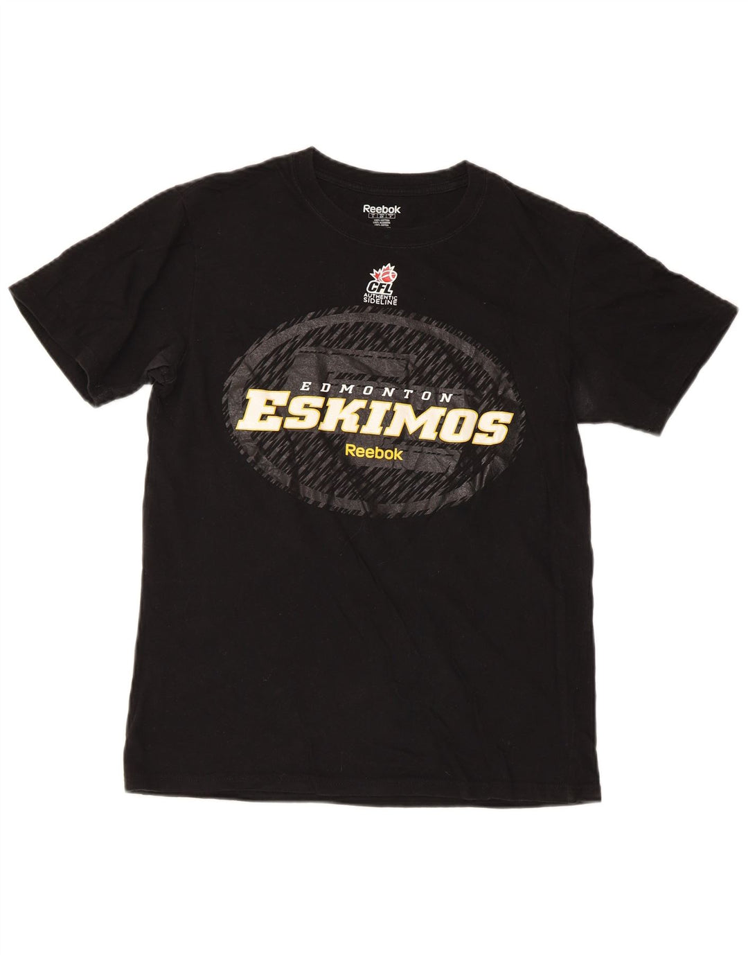 Reebok Herren Regular Graphic T-Shirt Top Small Schwarz Baumwolle