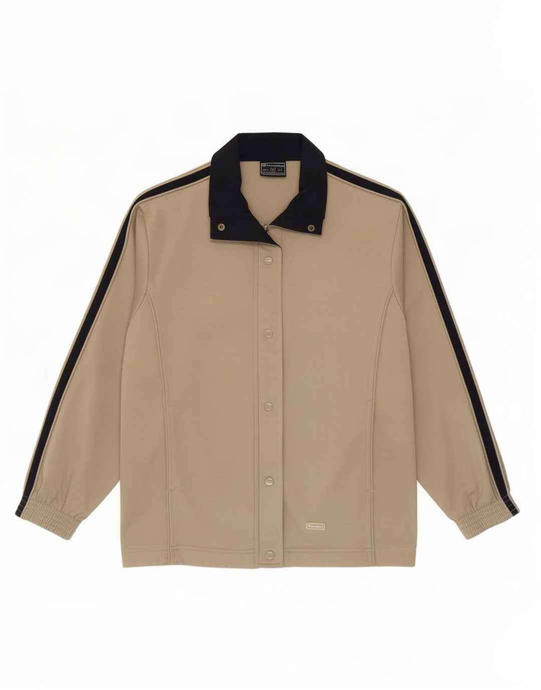 Champion Damen-Trainingsanzug-Top-Jacke, UK 14, Mittelbeige, Farbblock