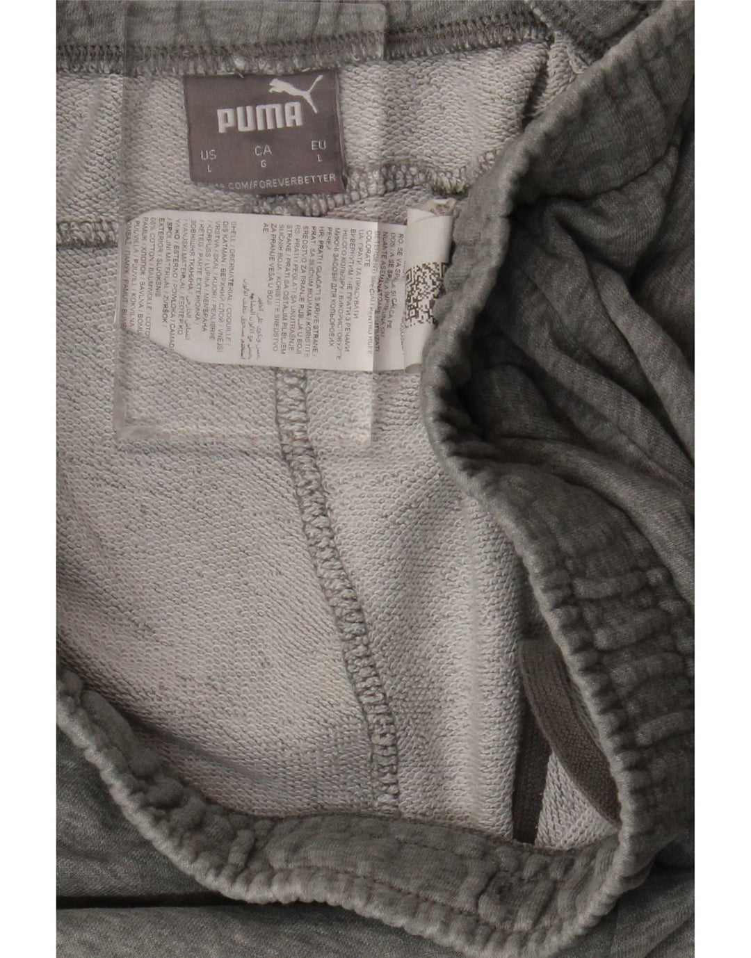 Puma Herren-Sportshorts, große, grau gefleckte Baumwolle