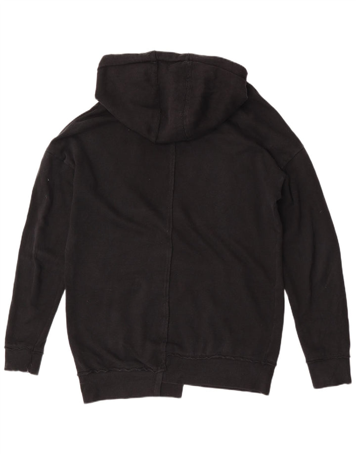 Zara Herren-Kapuzenpullover, groß, aus schwarzer Baumwolle