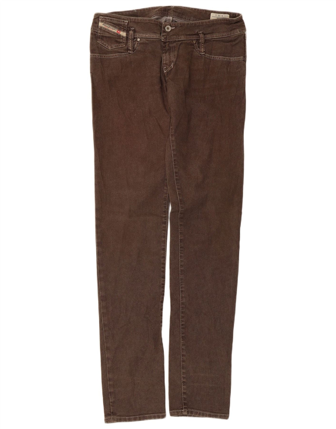 Diesel Damen Slim Jeans W32 L35 Braune Baumwolle