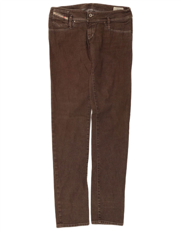 Diesel Damen Slim Jeans W32 L35 Braune Baumwolle