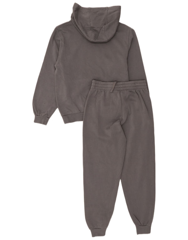 Nike Jungen-Trainingsanzug mit Kapuze und Grafik, 12–13 Jahre, Größe L, Grau, Baumwolle