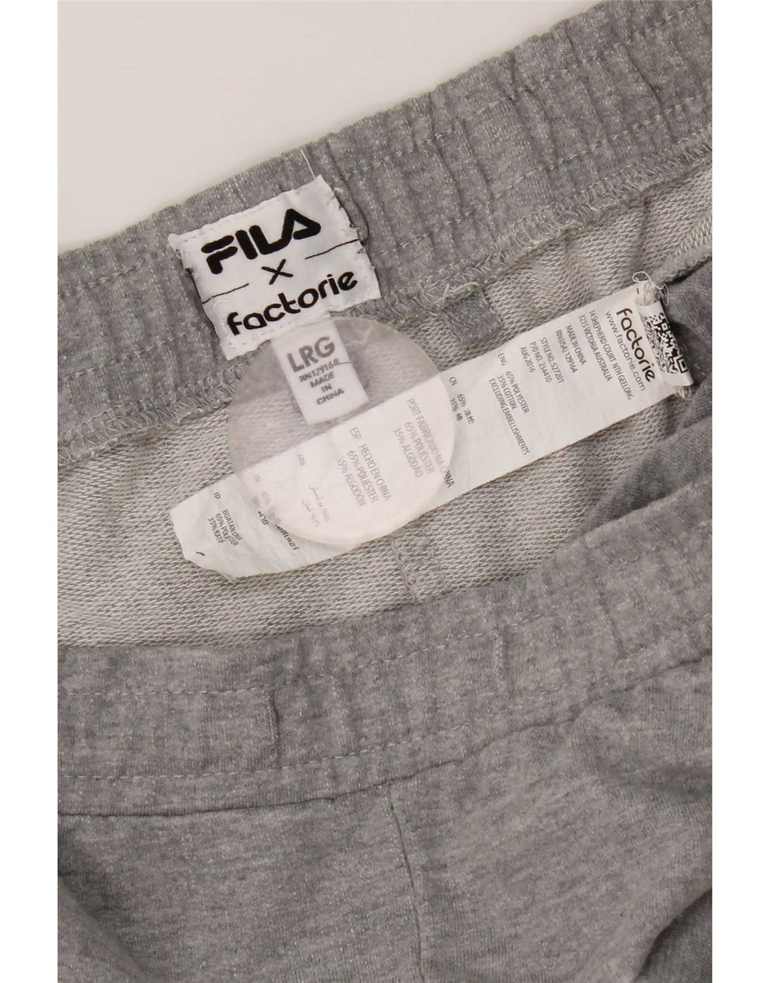 Fila Herren Graphic Sport Shorts Große graue Baumwolle