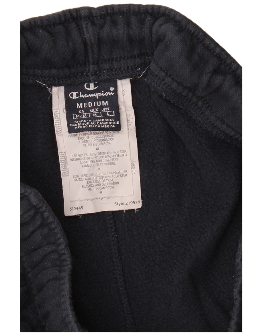 CHAMPION Herren-Sportshorts, mittelgroß, marineblau, Baumwolle