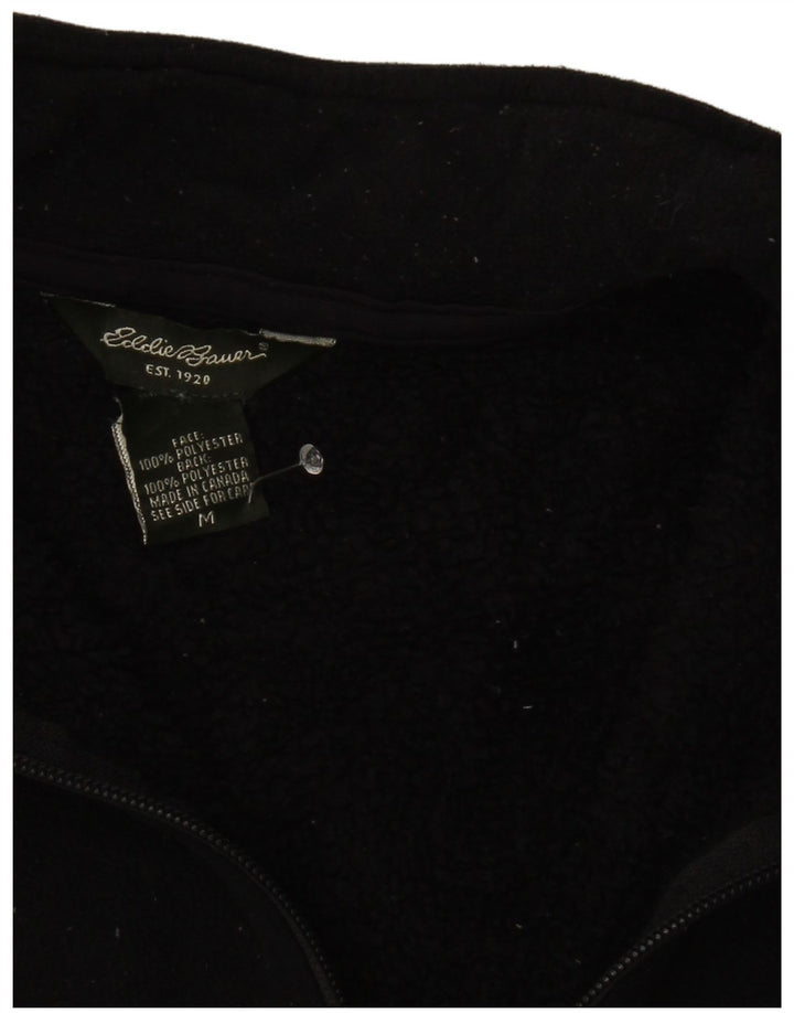 Eddie Bauer Damen-Fleecepullover mit Reißverschluss, UK 12, mittelschwarz, Polyester