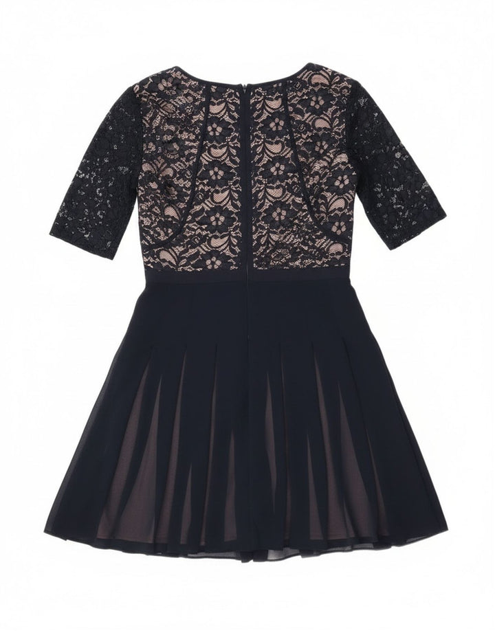 Coast Damen-Spitzenkleid in A-Linie, Größe S, Marineblau, Polyamid