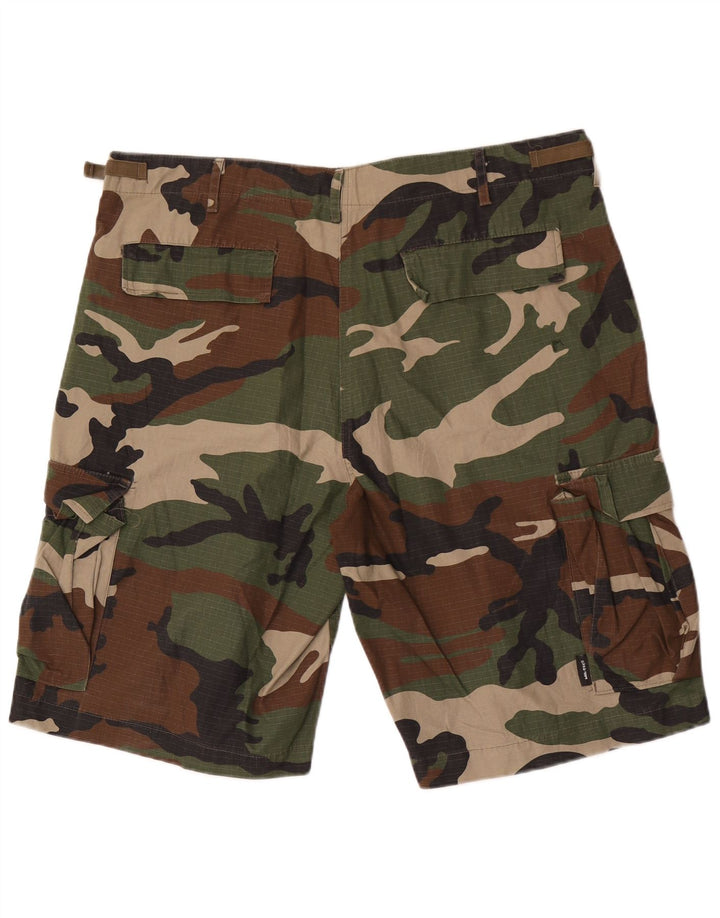 Mil-Tec Herren Cargoshorts XL W40 Khaki Camouflage Baumwolle
